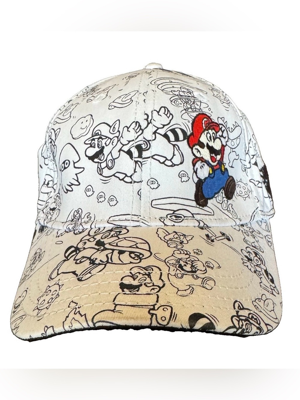 Super Mario Bros 3 Hat Cap Nintendo A-Flex One Size Fits Most Nostalgia